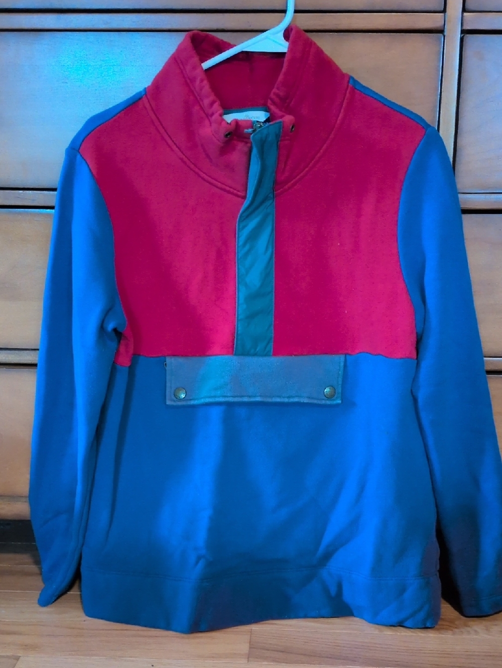 LL Bean Colorblock Pullover Sweatshirt